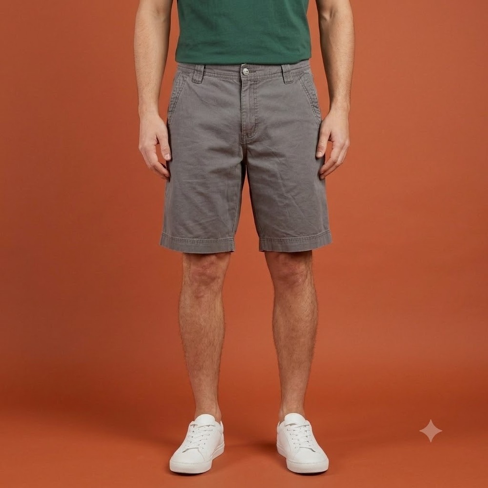Columbia Cargo Shorts Mens 34 Gray Outdoor Hiking Casual Utility